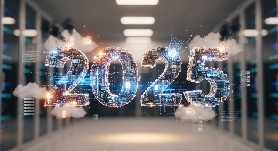 featured image for post: 2025 Tech Lessons: Outages, AI, and Cyberattacks