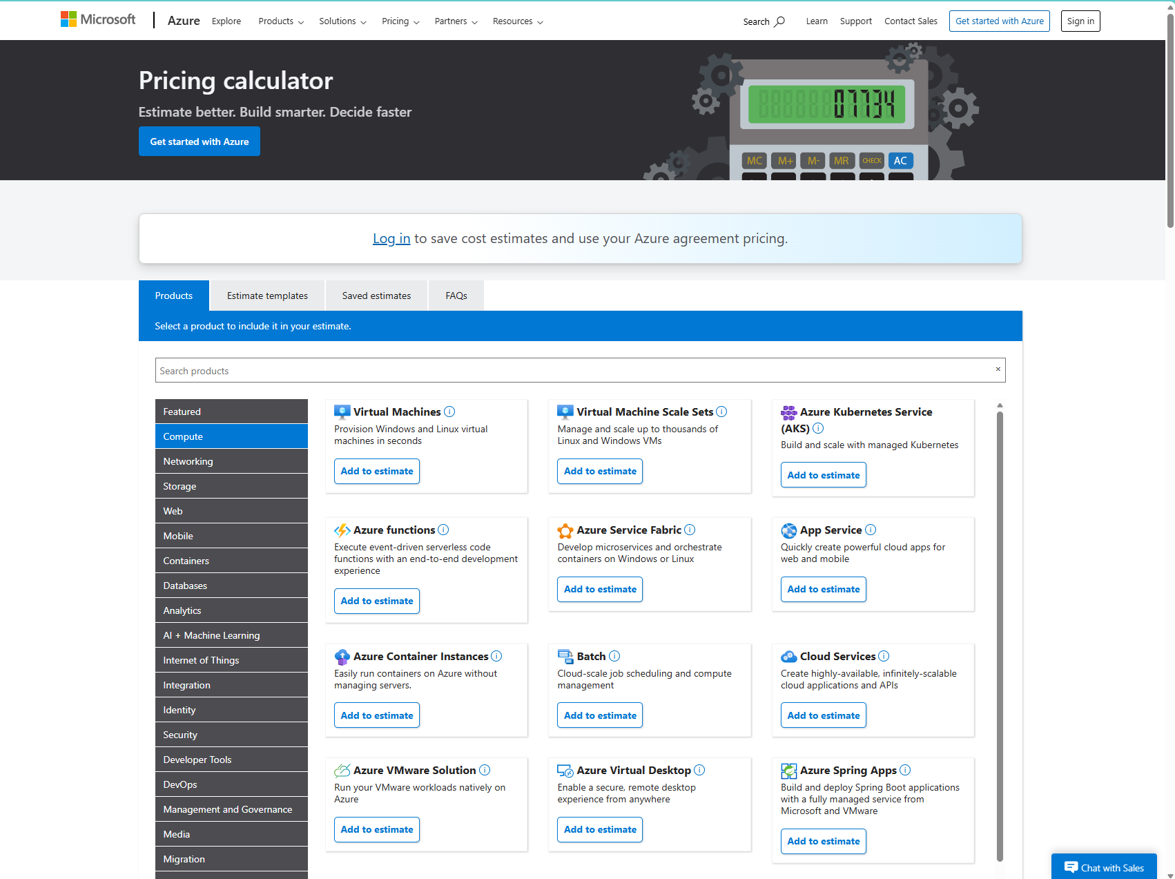 Azure-Pricing-Calculator
