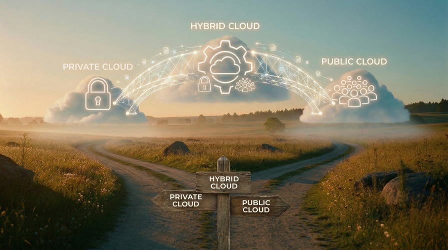 featured image for post: Hybrid Cloud Strategy: Azure vs. Private Cloud by Workload